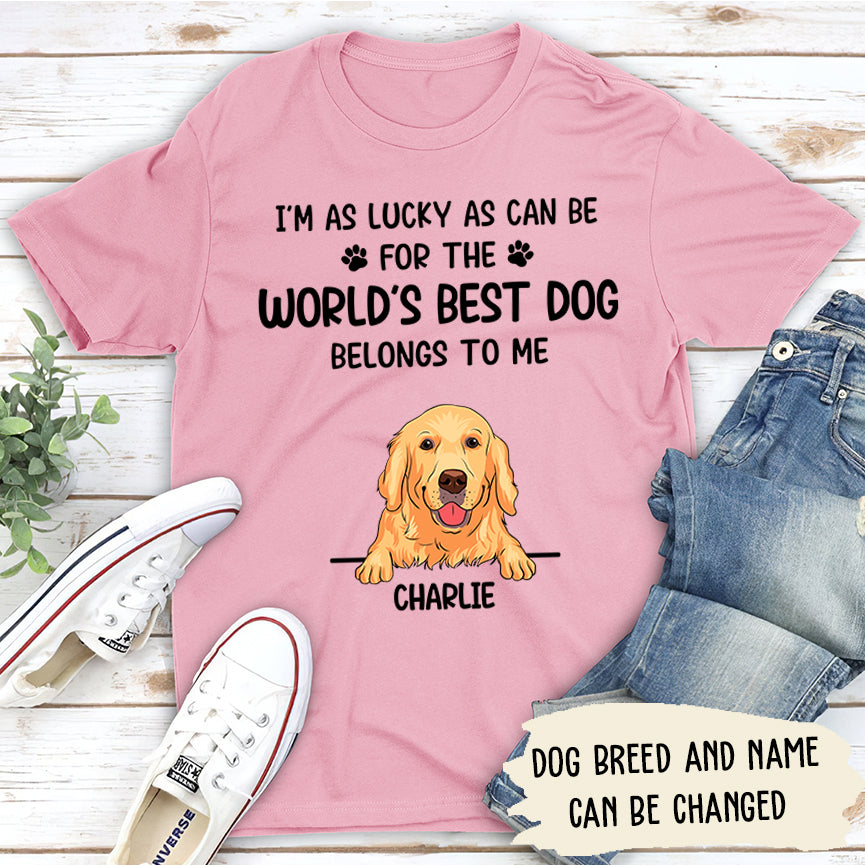 Lucky Personalized Custom Unisex T-shirt - Ideal Gift for Pet Lovers
