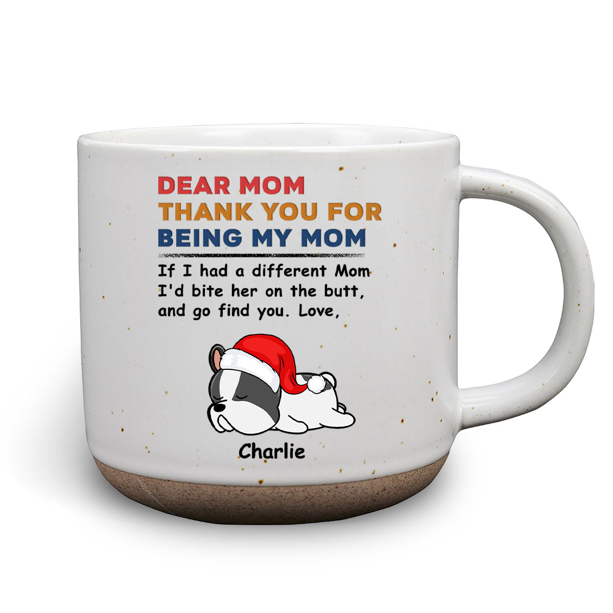 Personalized Custom 'If I Had A Different Mom Dad' Pottery Mug - Ideal Gift for Loved Ones