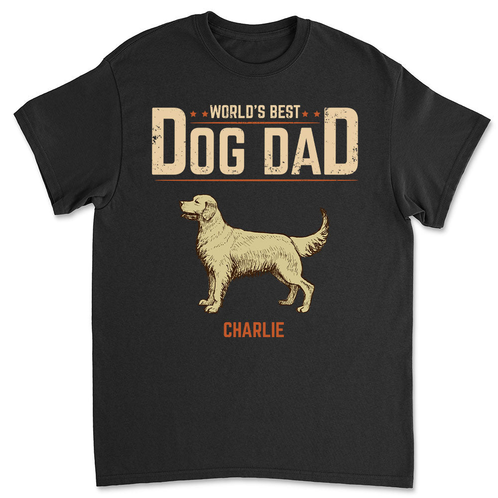 Top - Rated Personalized Vintage Dog Dad Premium T - shirt