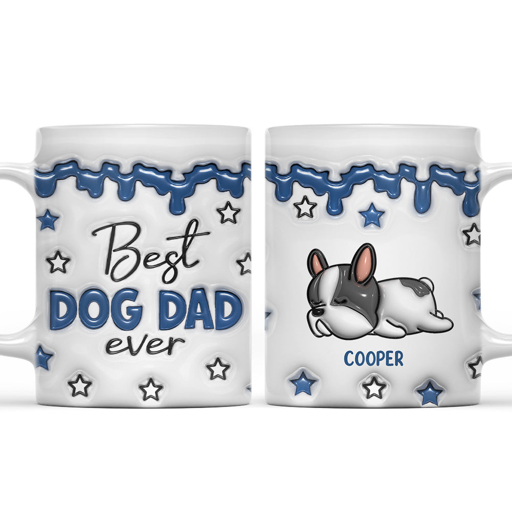 Best Dog Parents - Personalized 3D Inflated Effect Custom Ceramic Mug