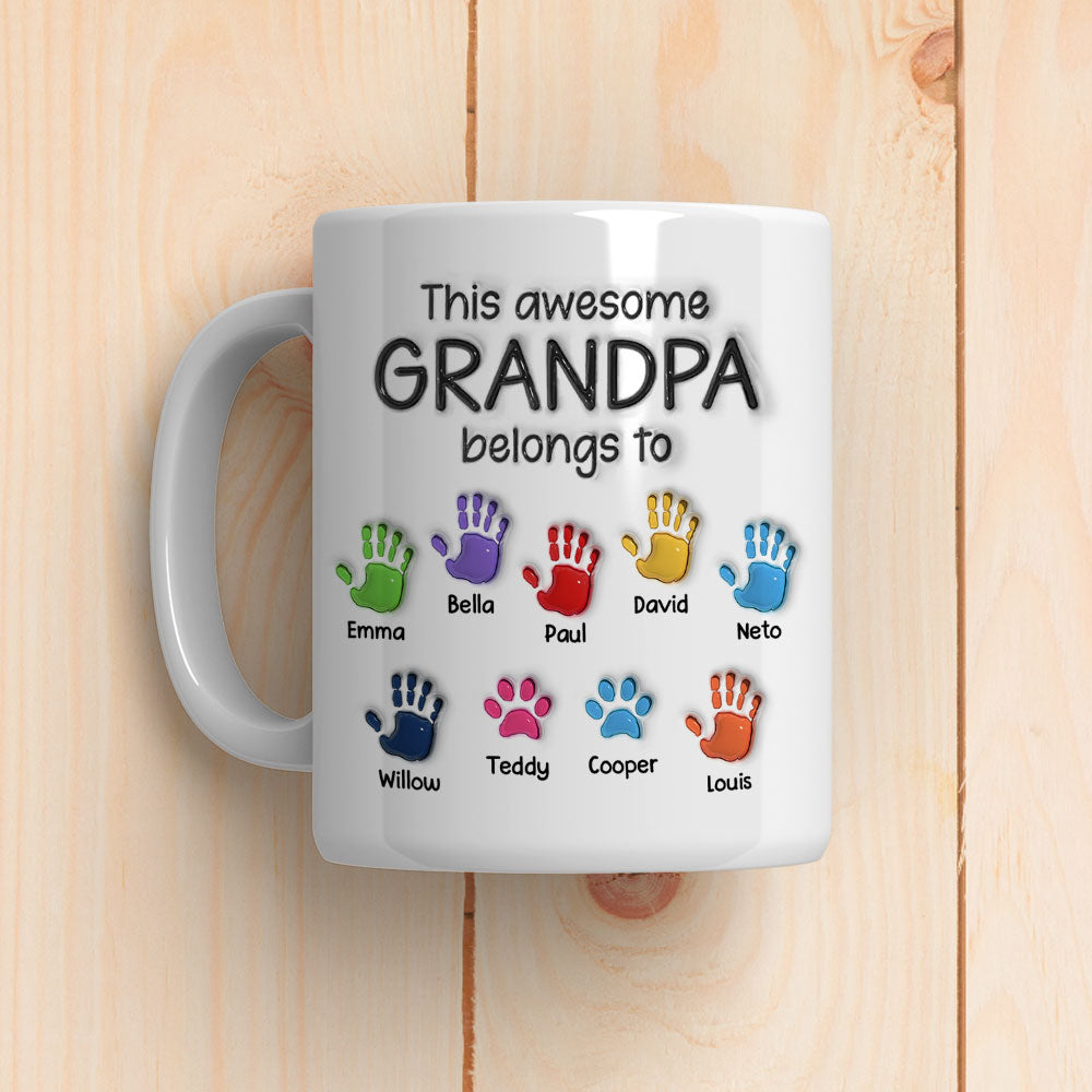 Personalized 3D Inflated Effect Mug: A Perfect Gift for Dads and Grandpas