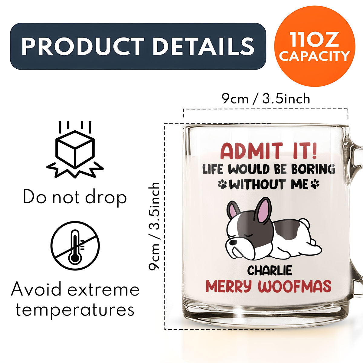 Personalized Custom Glass Mug - Make Your Drinkware Unique