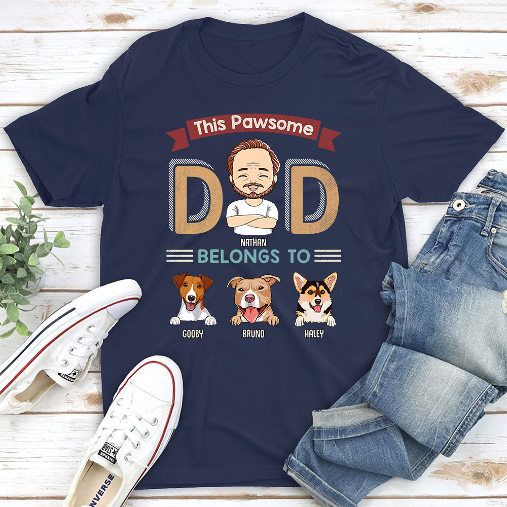 Pawsome Parents - Personalized Custom Unisex Pet Lover T-shirt