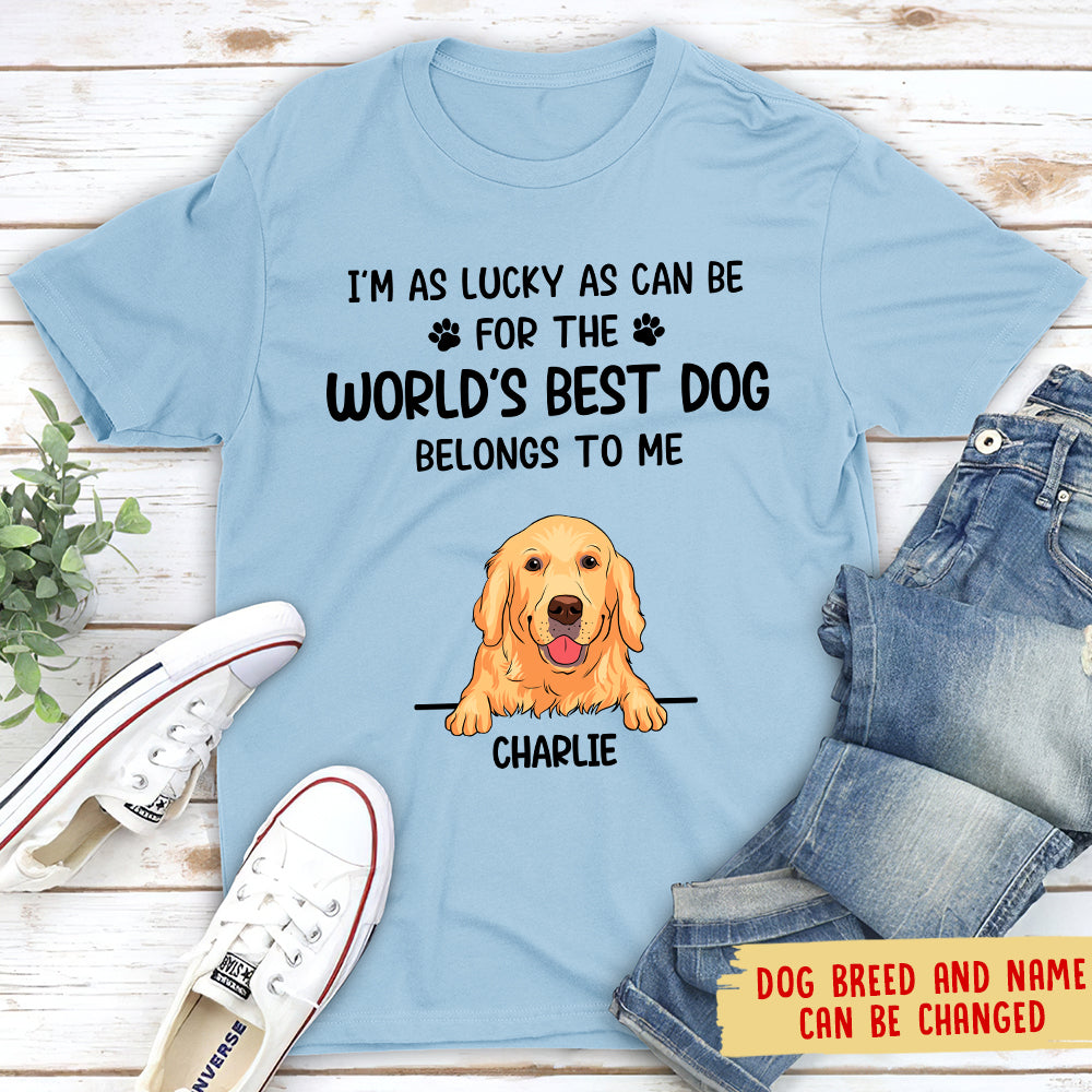 Lucky Personalized Custom Unisex T-shirt - Ideal Gift for Pet Lovers