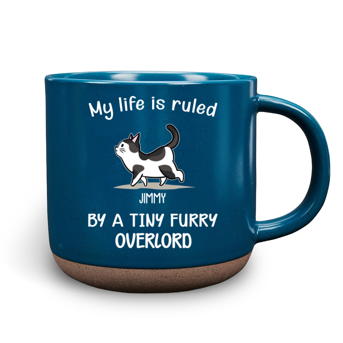 Personalized Custom Ceramic Mug: Ruled By Tiny Furry Overlords