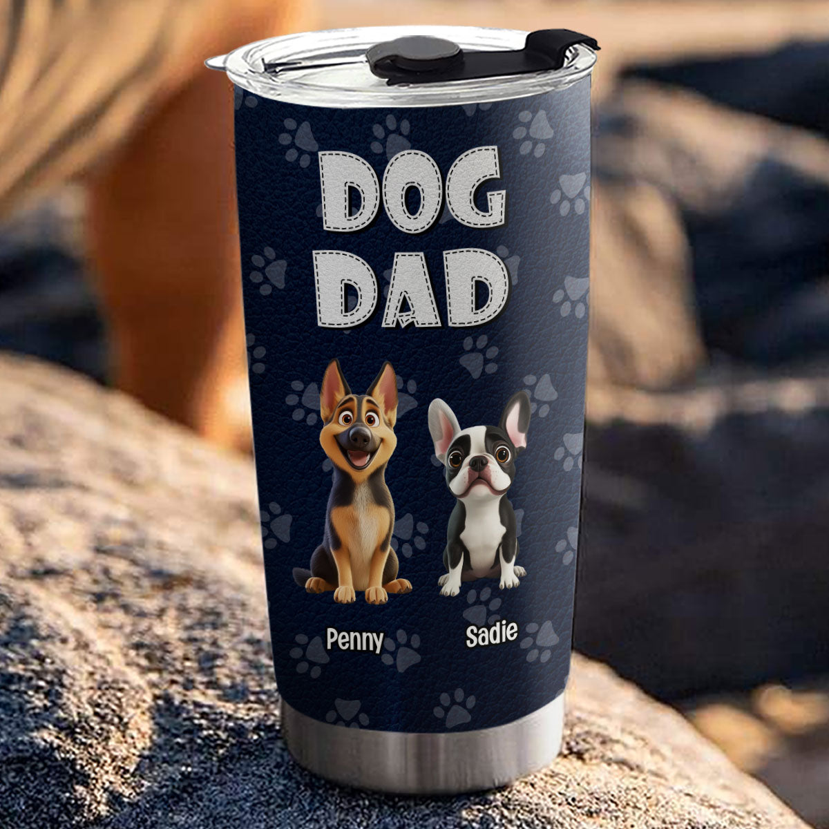 Personalized Custom Tumbler: A Little Dog's Love - Keep Drinks Fresh