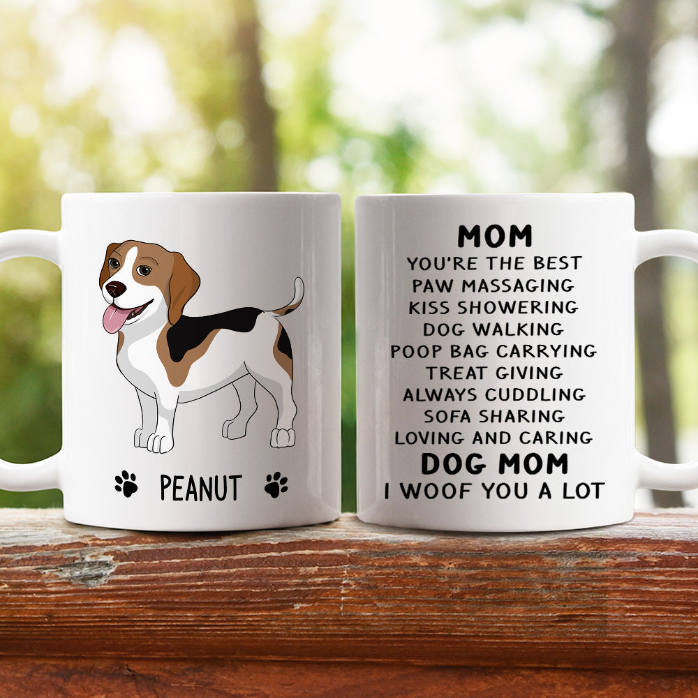 Woof You A Lot - Customized Personalized Coffee Mug for Pet Lovers