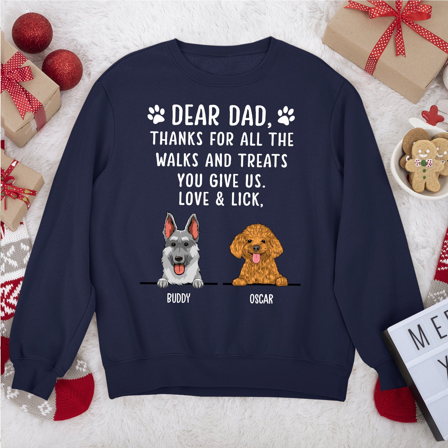 Personalized 'Thanks For All The Treats' Custom Sweatshirt - Ideal Gift for Pet Lovers