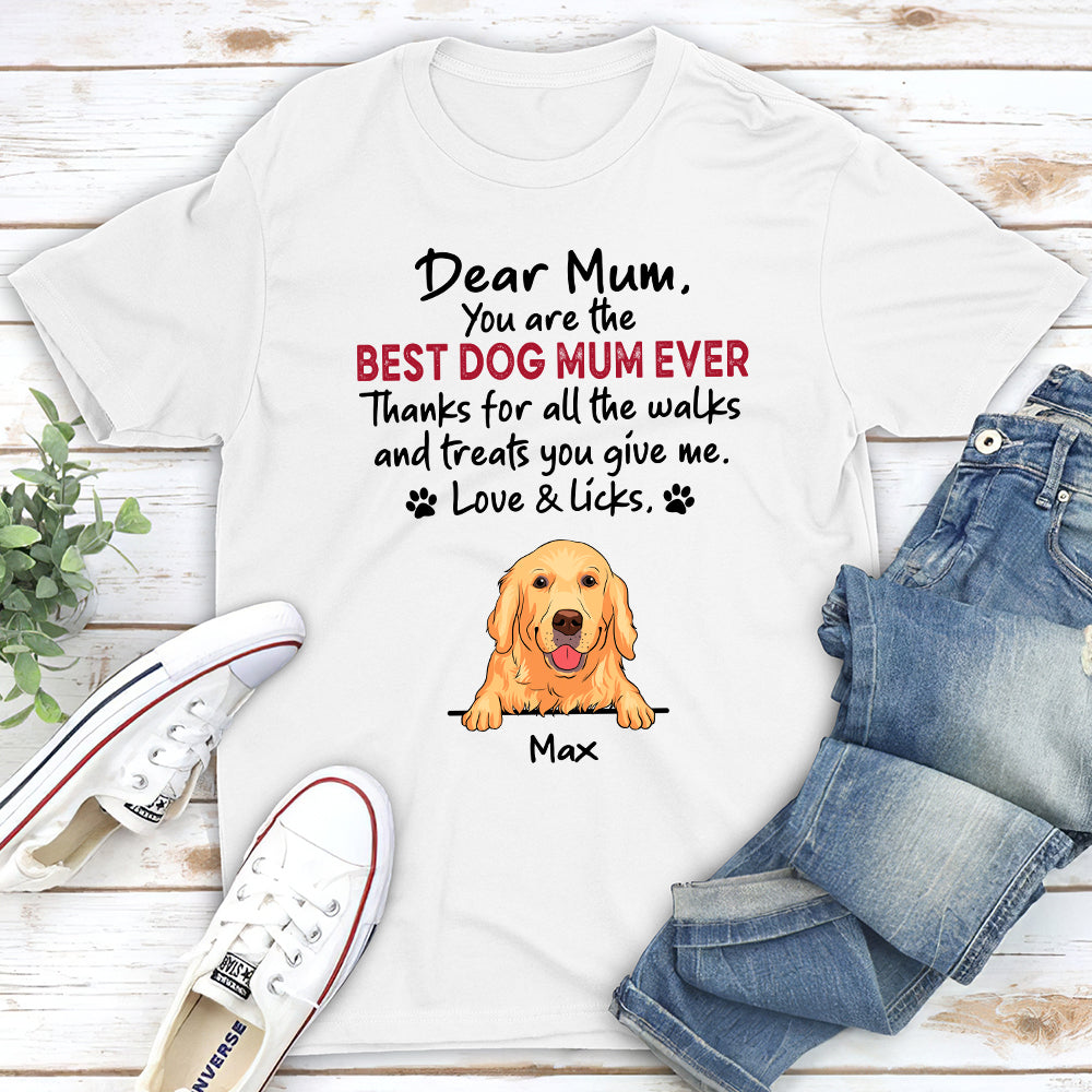 Walks And Treats - Customizable Unisex Personalized Pet Lover T-shirt