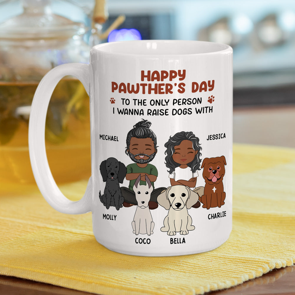 Personalized Custom Coffee Mug for Your Furry - Loving Partner: The Only One You Wanna Raise Dogs With