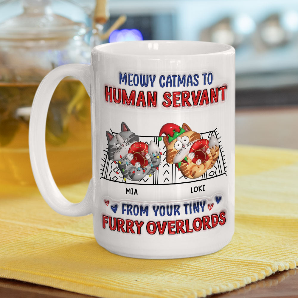 Meowy Catmas Personalized 3D Inflated Effect Custom Mug for Your Loved Ones