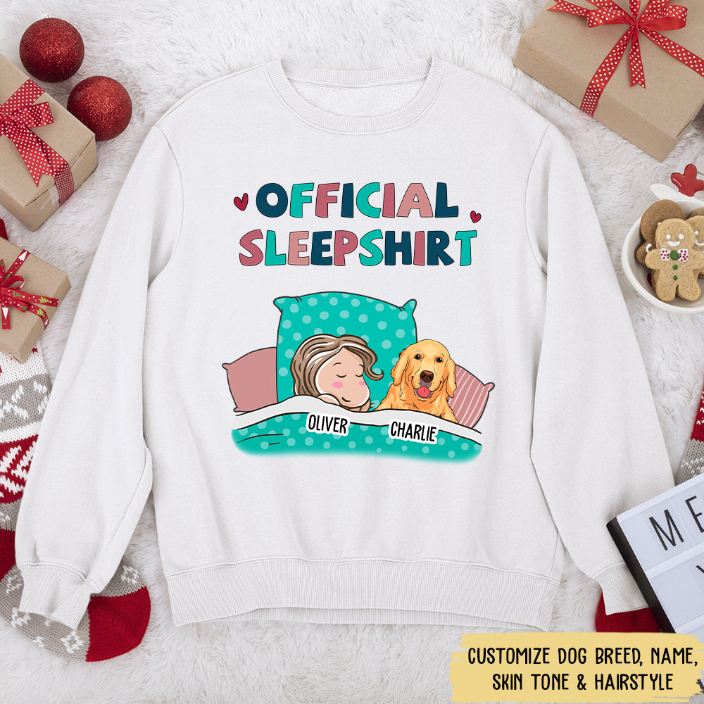 Customizable Pet Lover's Sleep Sweatshirt - Personalized Design