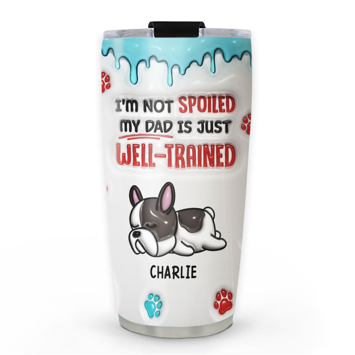 Well-Trained Personalized 3D Inflated Effect Custom Tumbler for All Occasions