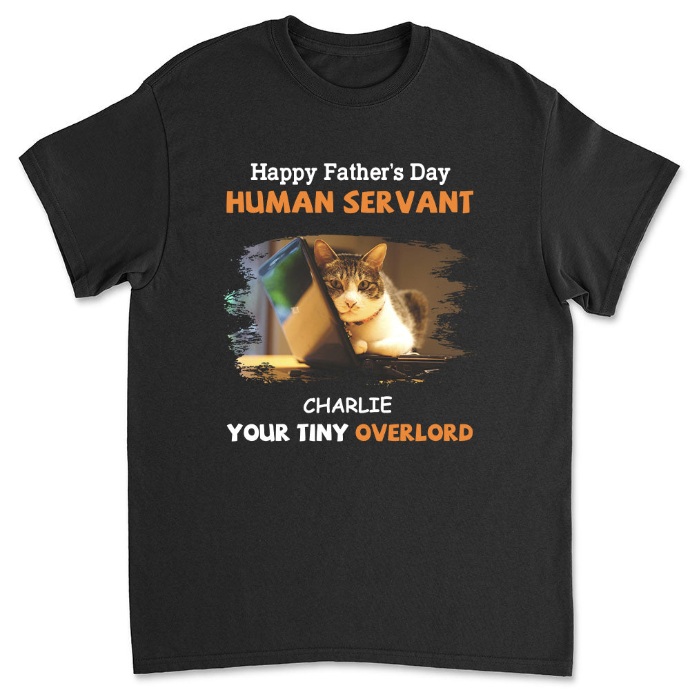 Personalized 'To My Human Servant' Premium Photo T-shirt for Pet Lovers