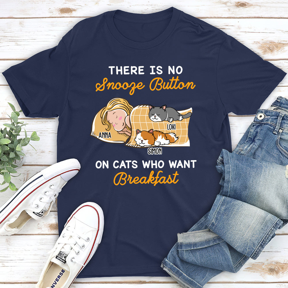 Personalized My Cat Wants Breakfast Unisex T - shirt for Pet Lovers