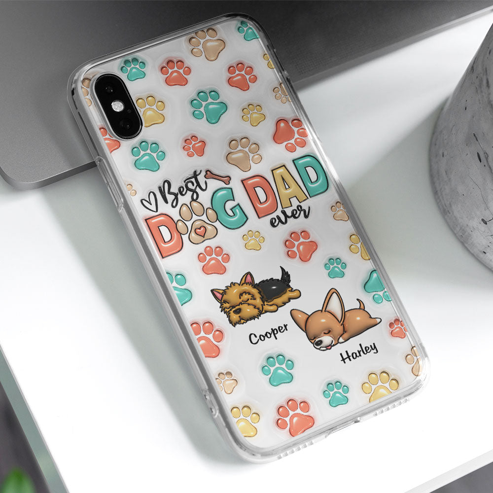Best Fur Mom Ever! Personalized 3D Inflated Effect Custom Phone Case