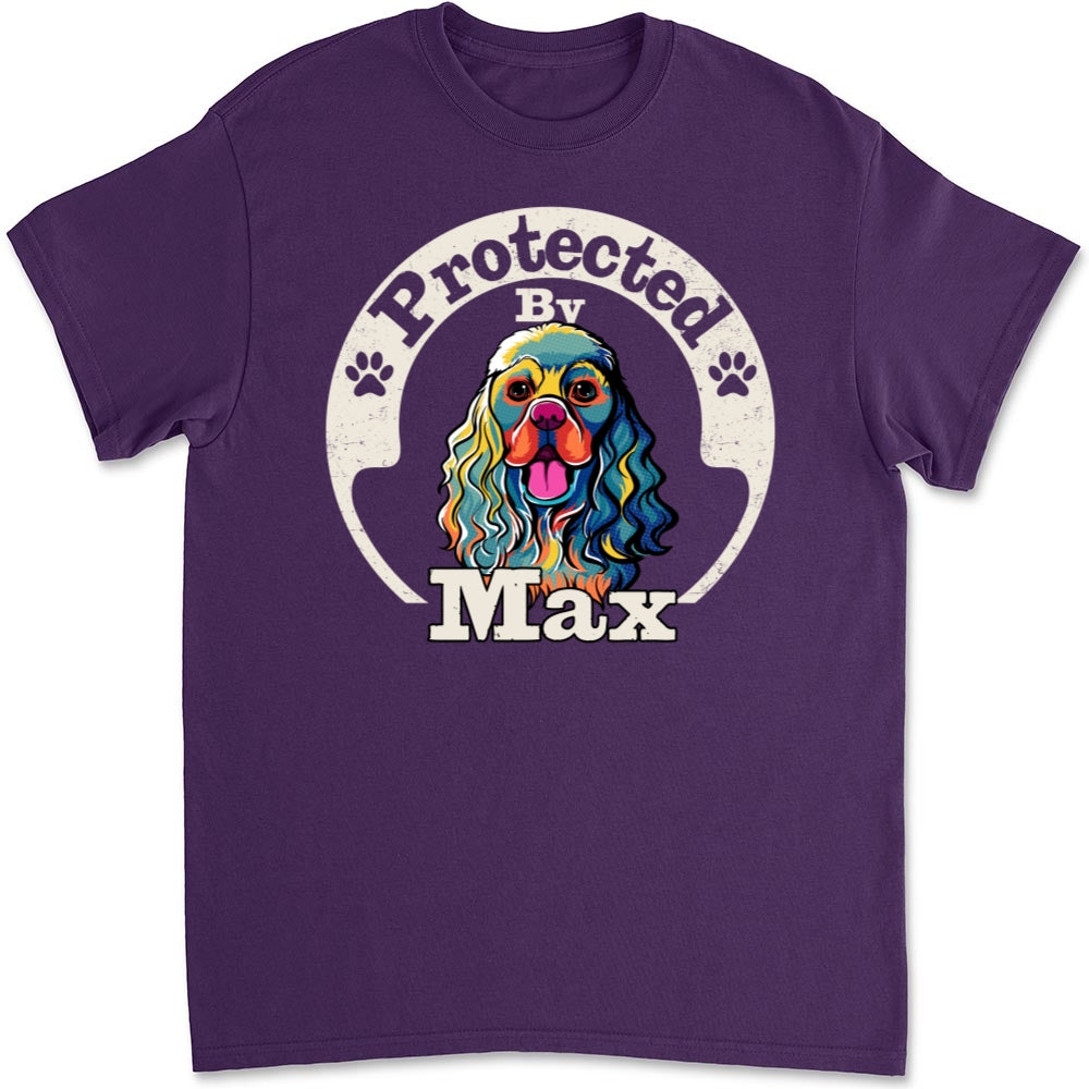 Human Dog Protected Ver 2 - Personalized Custom Unisex T-Shirt for Pet Lovers
