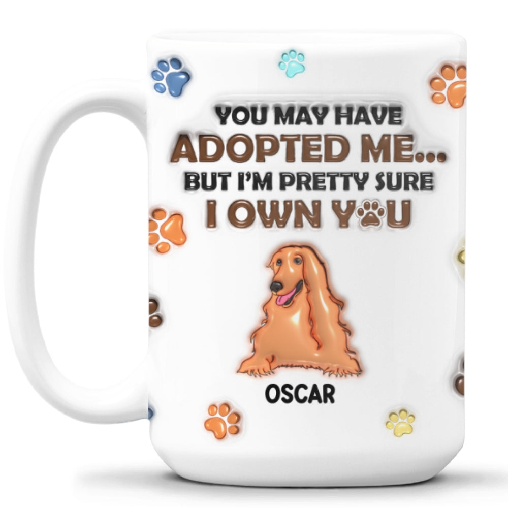 Personalized 3D Inflated Effect Ceramic Mug for Pet Lovers