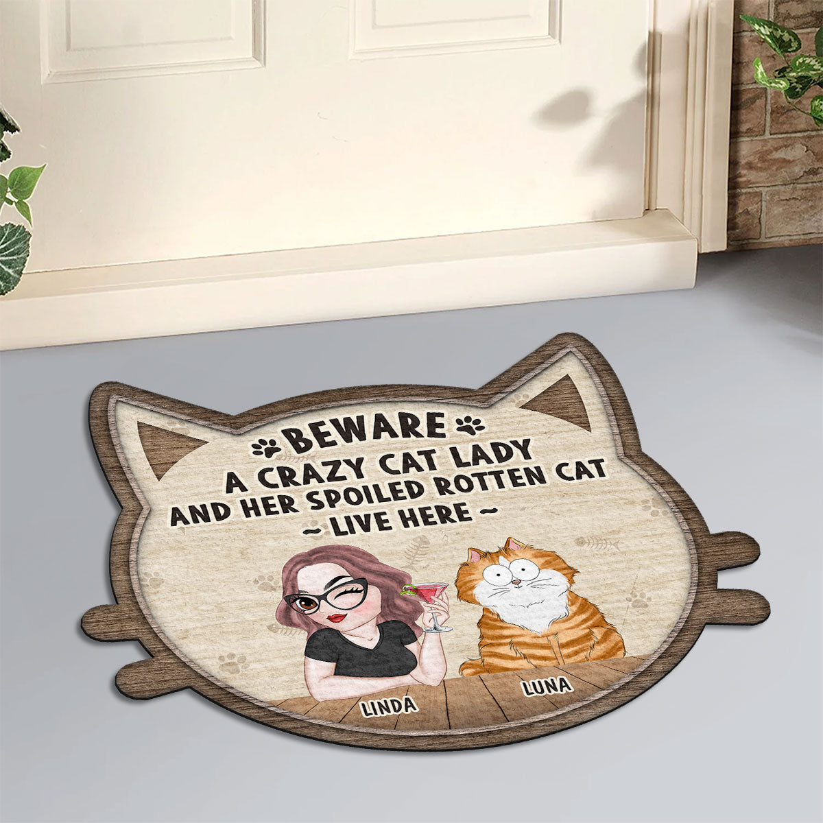 Personalized Pet Lover's Doormat - A Unique Welcome