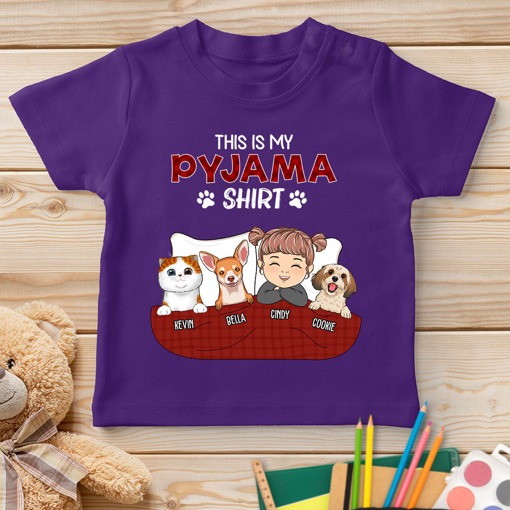 Personalized Custom Youth Pajama T-shirt - Version 3
