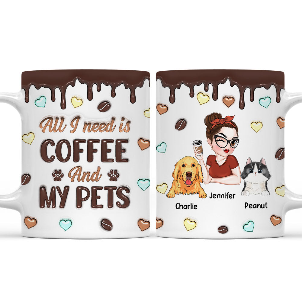 Customizable 3D Inflated Effect Personalized Coffee and Beverage Mug