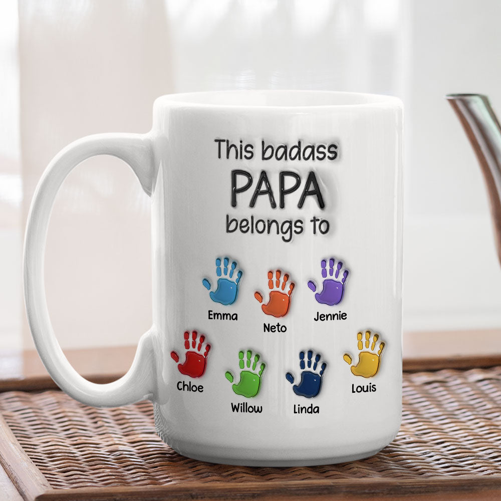 Personalized 3D Inflated Effect Mug: A Perfect Gift for Dads and Grandpas