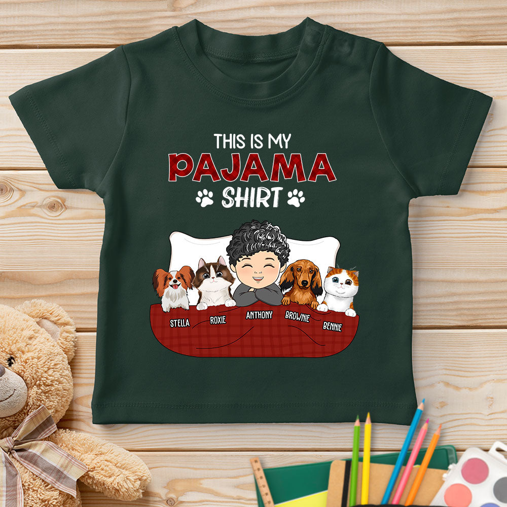 Personalized Custom Youth Pajama T-shirt - Version 3