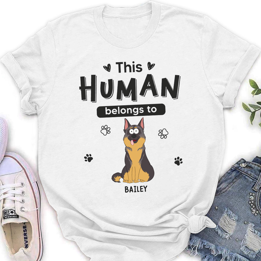 Personalized Custom Women's Dog Lover T-shirt - Ideal Gift for Pet Enthusiasts