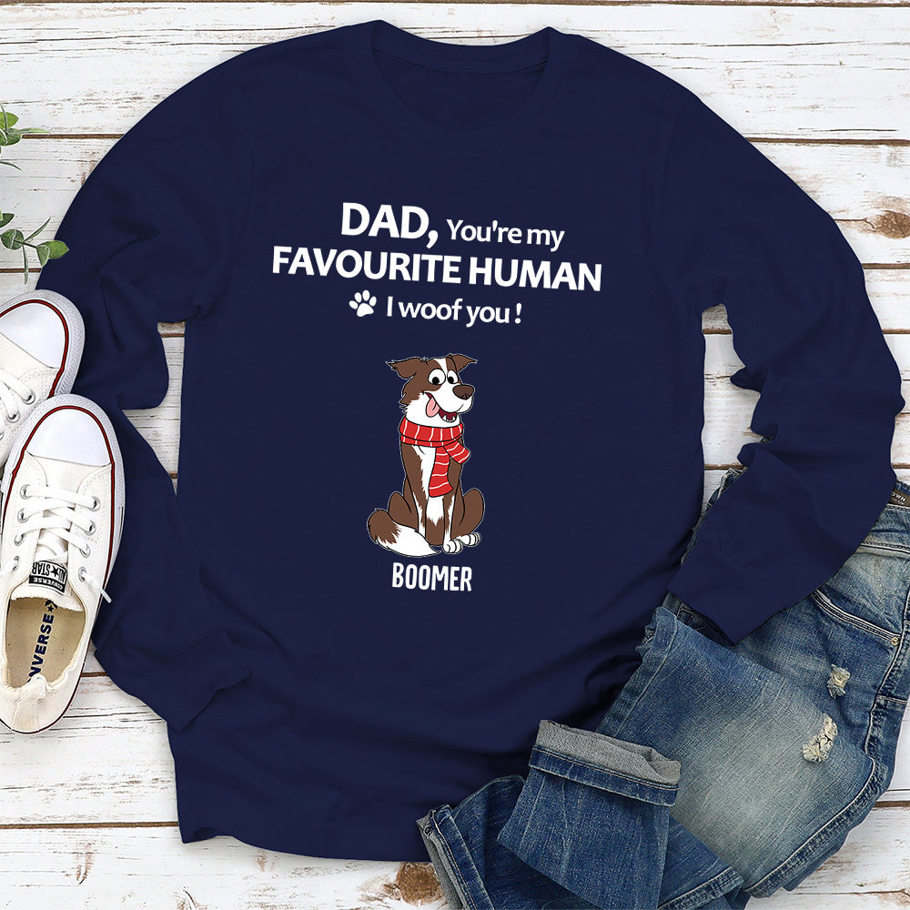 Personalized Custom Long Sleeve T-shirt for Your Favourite Human - Ideal Gift for Pet Lovers