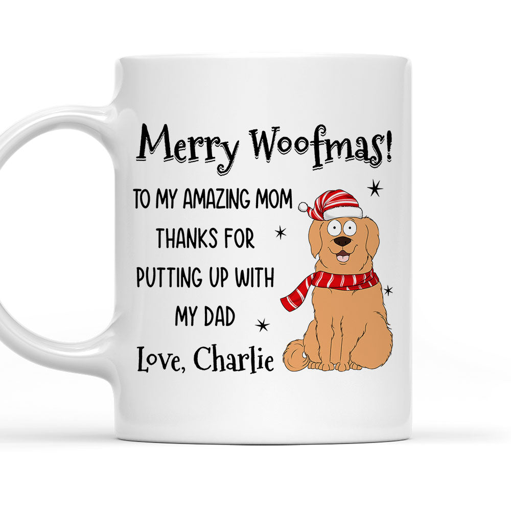 Personalized Christmas Dog Coffee Mug - Ideal Gift for Pet Lovers
