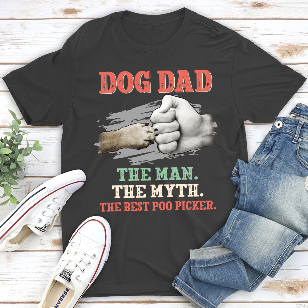 Unique Dog Dad Poo Picker Classic Unisex Cotton T-shirt