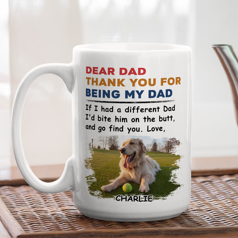Personalized Custom 'Bite The Butt' Coffee Mug - Ideal Gift for Pet Lovers