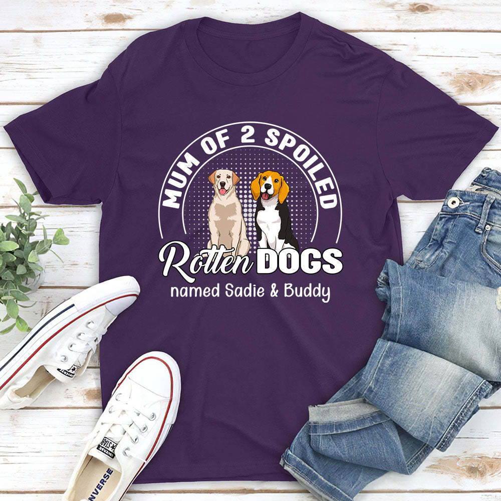 Spoiled Dogs - Unique Personalized Unisex Custom T-shirt for Pet Lovers