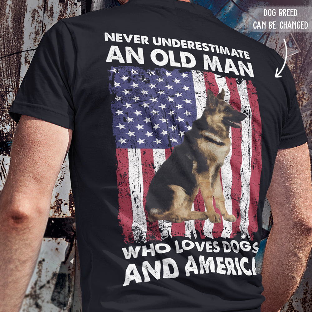 Personalized Unisex T-shirt: A Tribute to Dog - Loving Americans