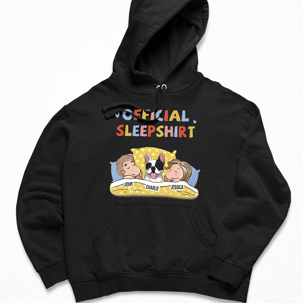 Personalized Custom Couple Sleeping Pet Sleepshirt Hoodie