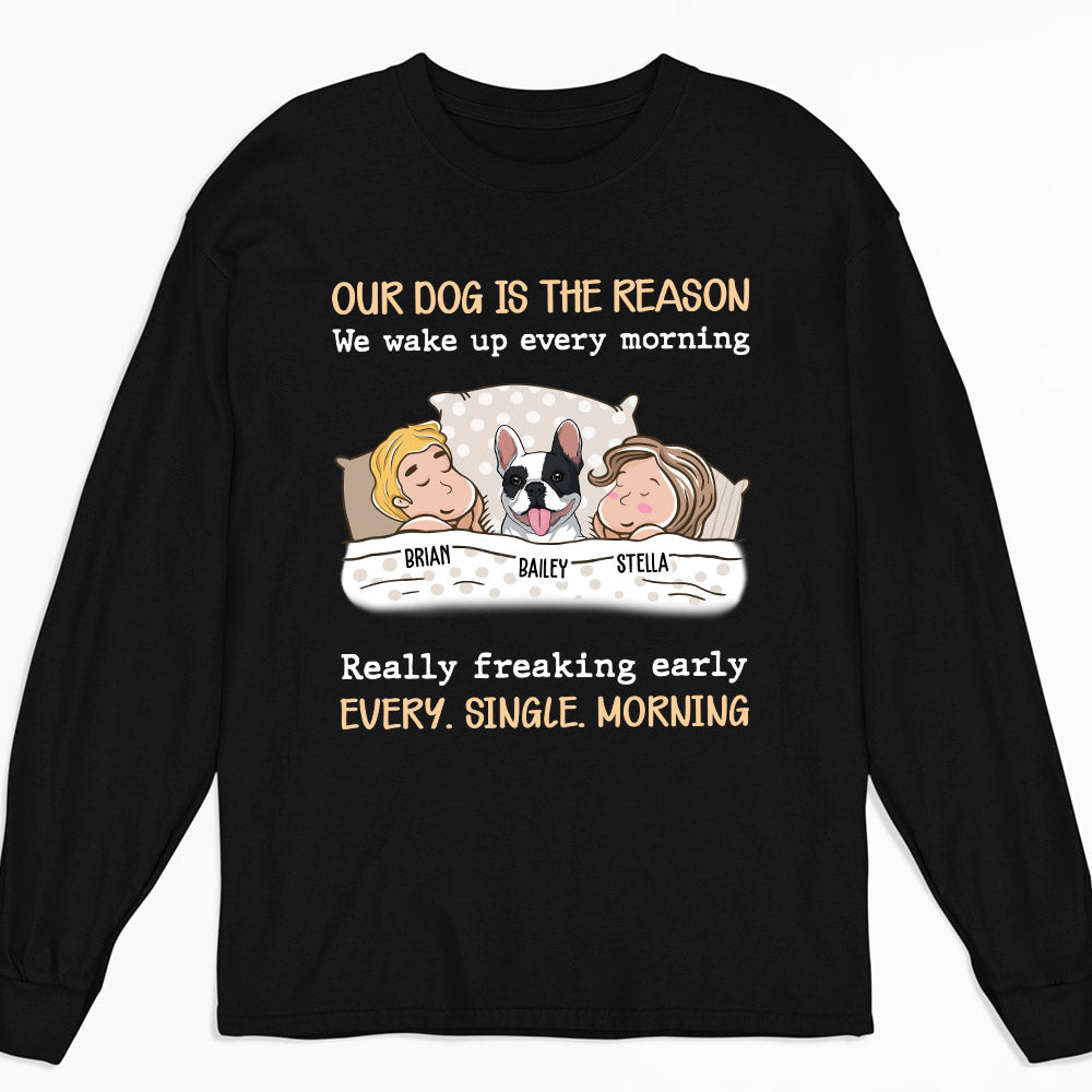 Personalized Custom Long Sleeve Couple T-shirt for Pet Lovers