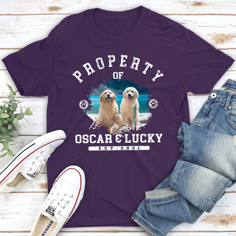 Personalized Custom Unisex Dog Property Photo T-shirt - Ideal Gift for Pet Lovers