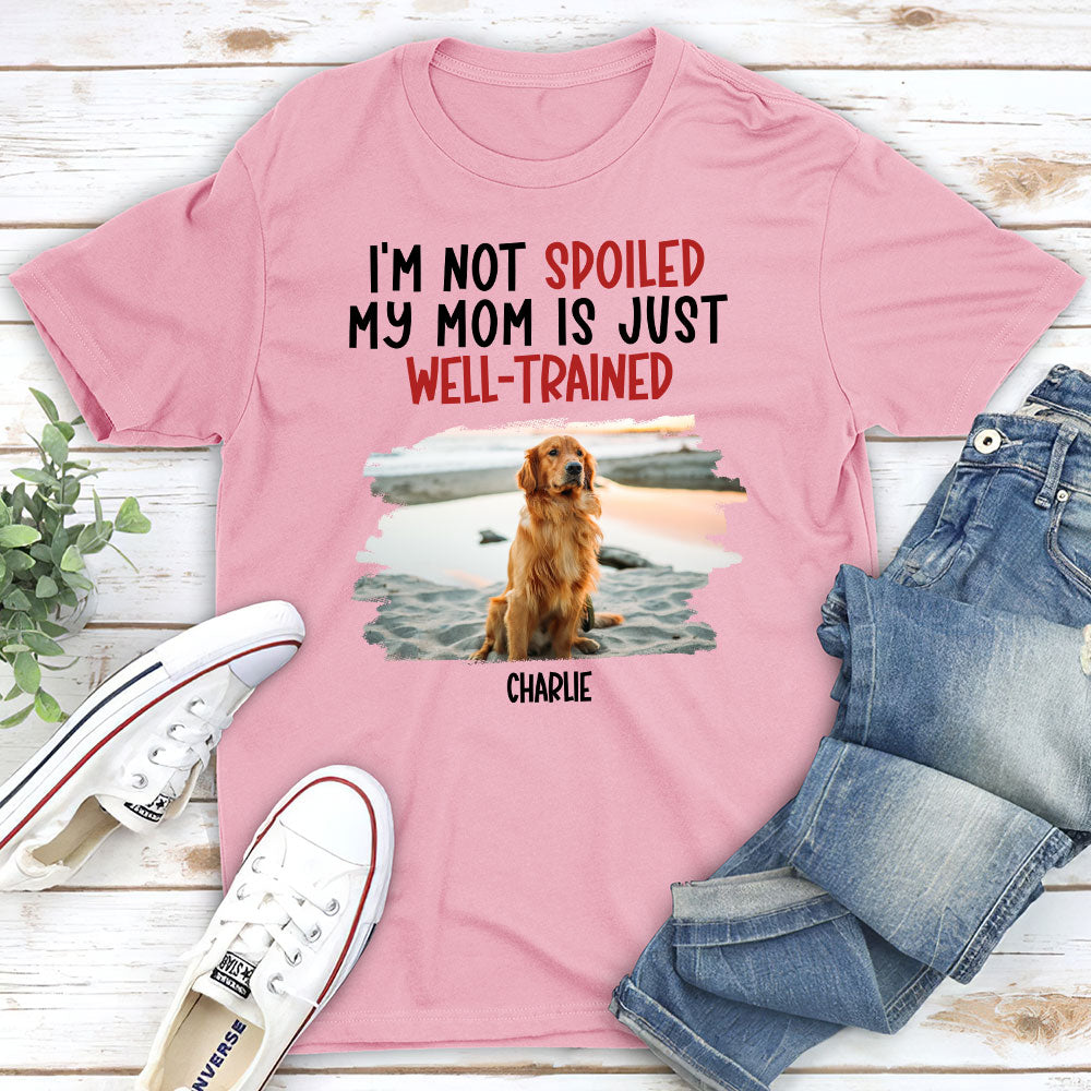 Well - Trained Mom Personalized Unisex Pet Lover's T - shirt