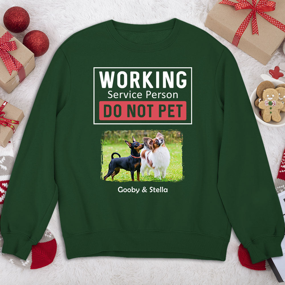 Customizable Working Dog Service Themed Personalized Sweatshirt for Dog Lovers
