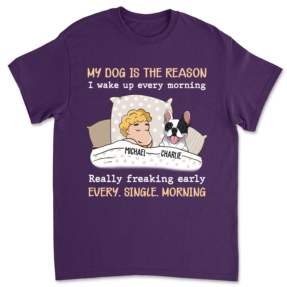 Personalized Unisex 'My Dog Is The Reason' T-shirt - Ideal Gift for Pet Lovers