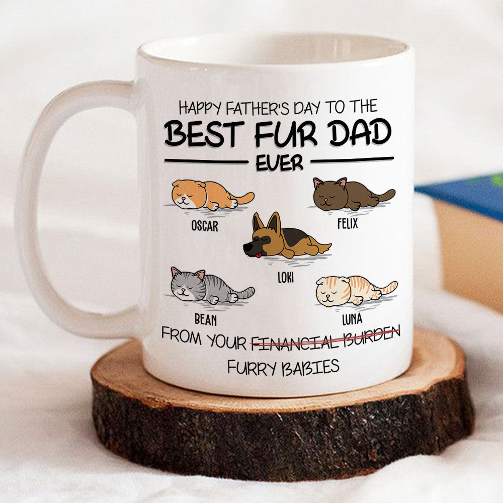 Best Pet Dad Gift - Personalized Custom Ceramic Coffee Mug
