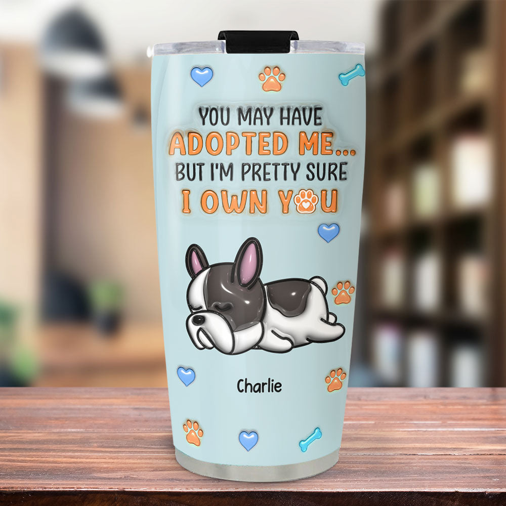 Adopted Me - Unique Personalized 3D Inflated Effect Stainless Steel Tumbler