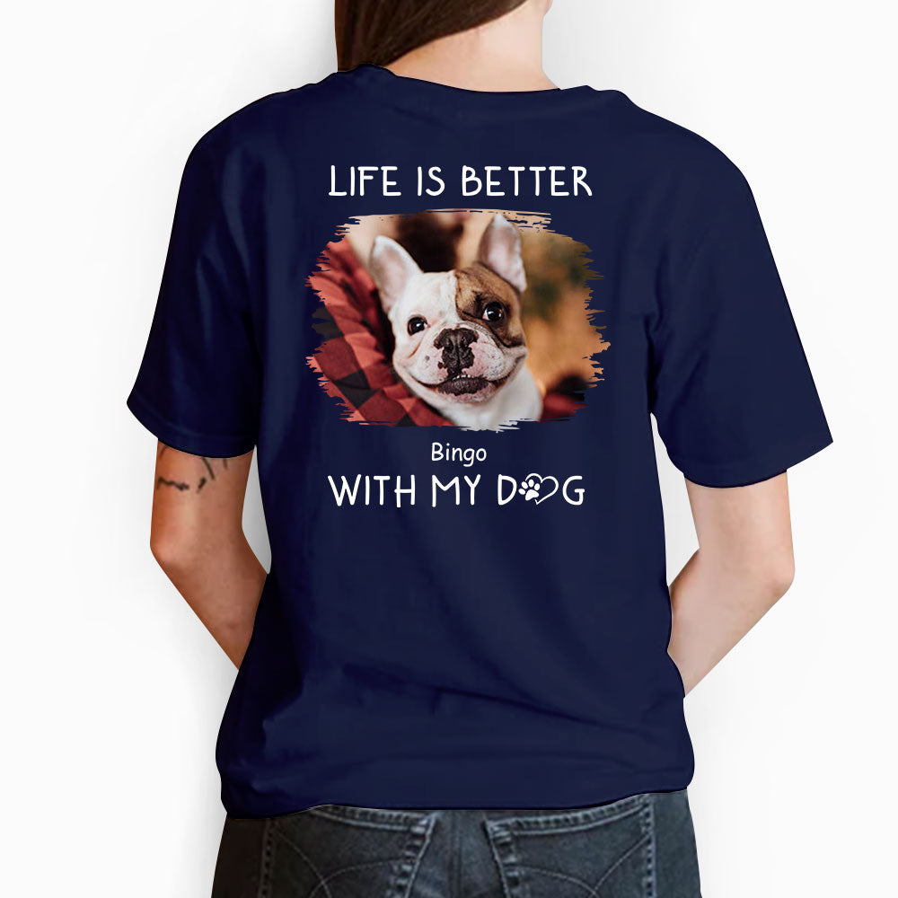 Personalized 'Better With Dogs' Unisex T-shirt - Ideal Gift for Pet Lovers