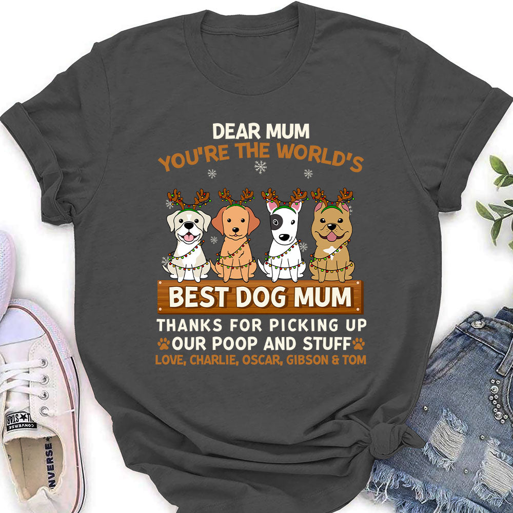 Personalized 'Thank You, Simple Dog Mom' Women's T - shirt: Ideal Gift for Pet Lovers