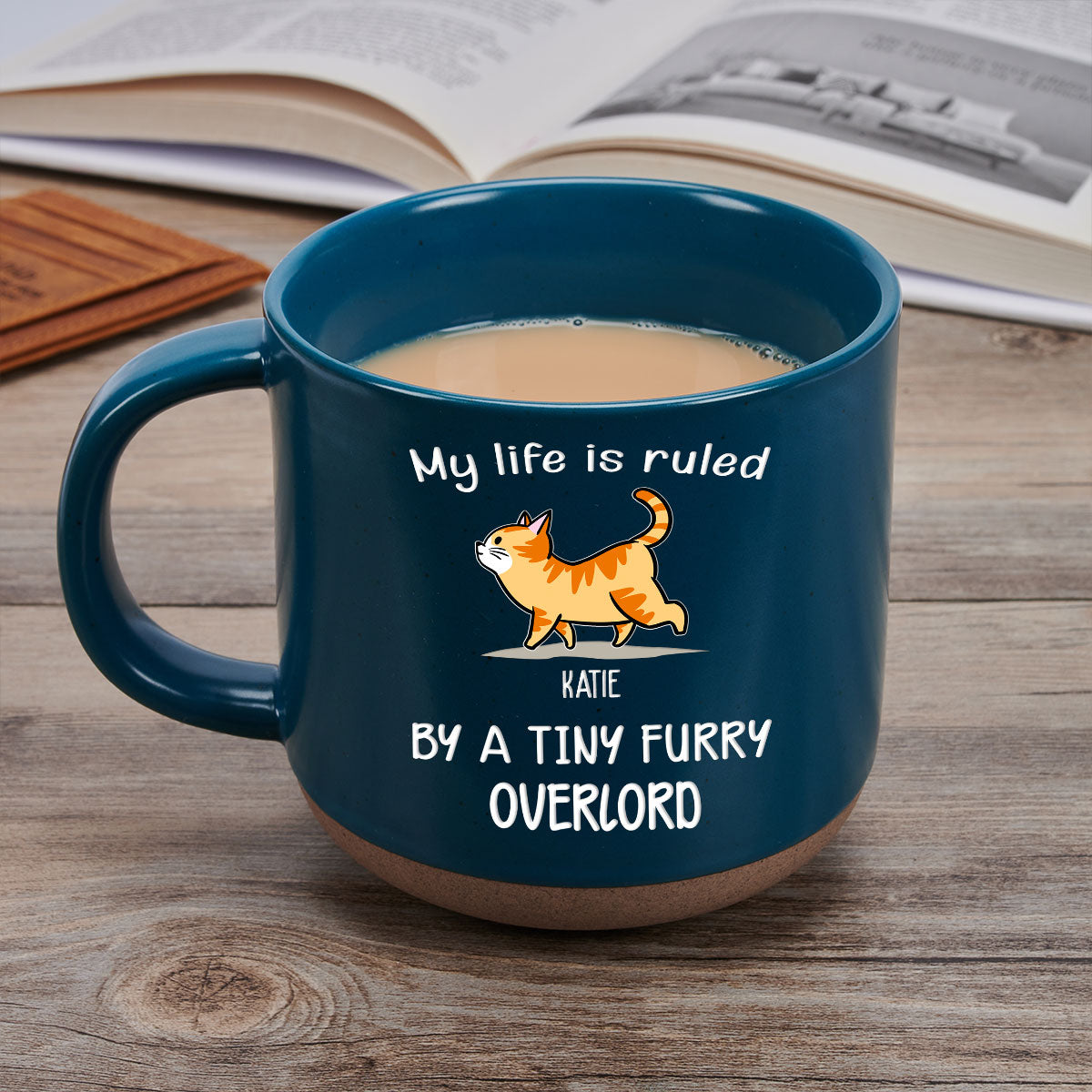 Personalized Custom Ceramic Mug: Ruled By Tiny Furry Overlords