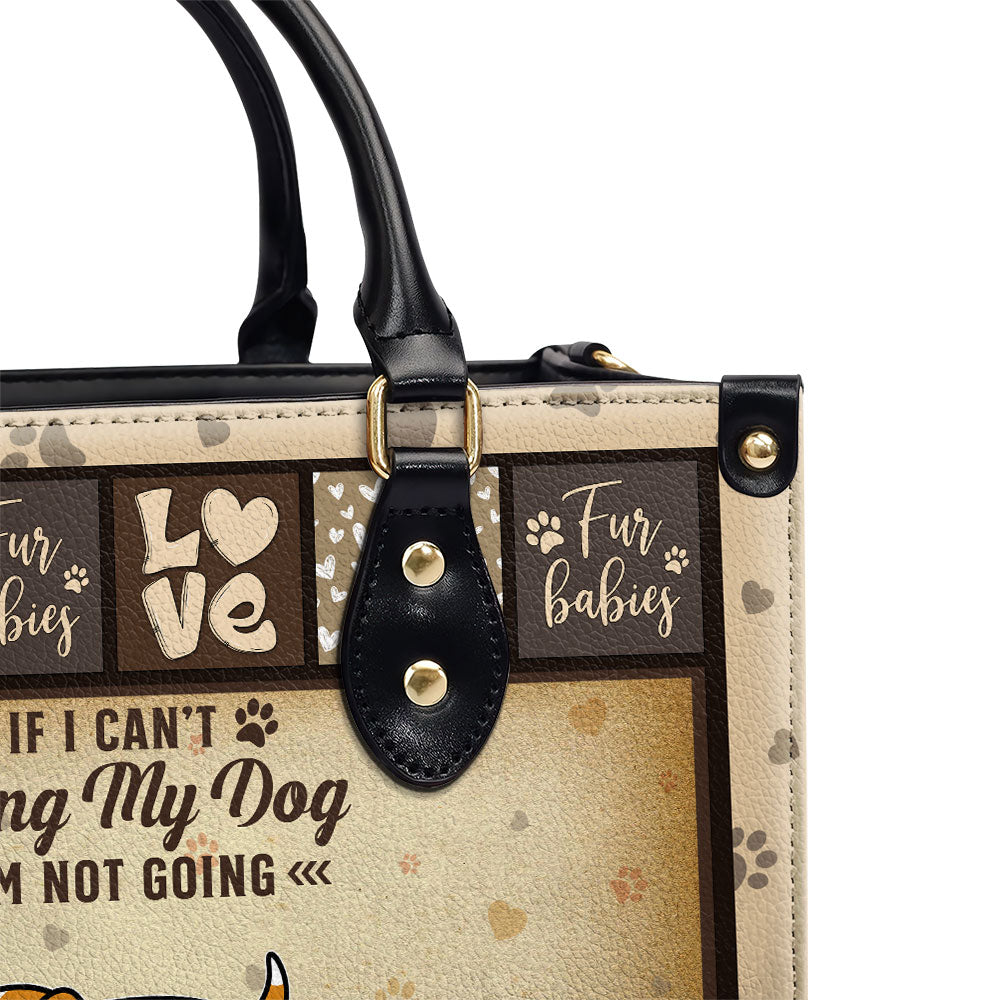 Personalized Custom Leather Dog Lover's Handbag