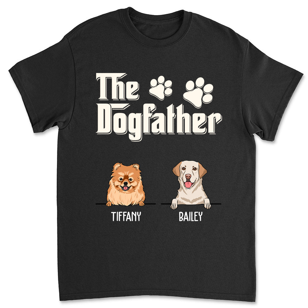 The Dogfather - Customizable Unisex Personalized T-shirt for Pet Lovers