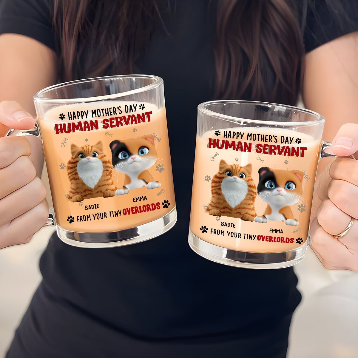 Customizable Personalized Glass Mug - Ideal for Memorable Gifts and Brand Promotion