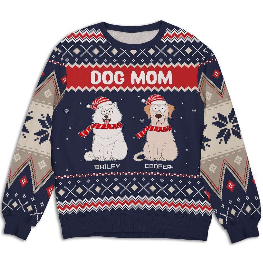 Paw in Snow - Customizable All-Over Print Sweatshirt for Pet Lovers