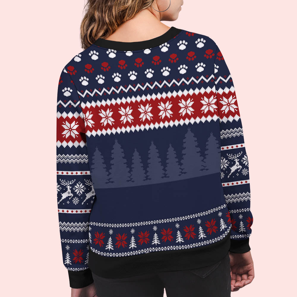 Personalized All-Over-Print Sweatshirt for Dog Moms and Dads